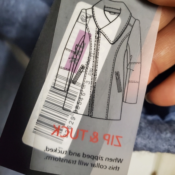 Kenneth Cole Women's Plus Asymmetrical Pressed Boucle Wool Swing Back Coat XXL - Picture 9 of 10